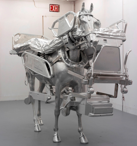 Urs Fischer, Bed/Horse 2013. Gagosian Gallery, Rome